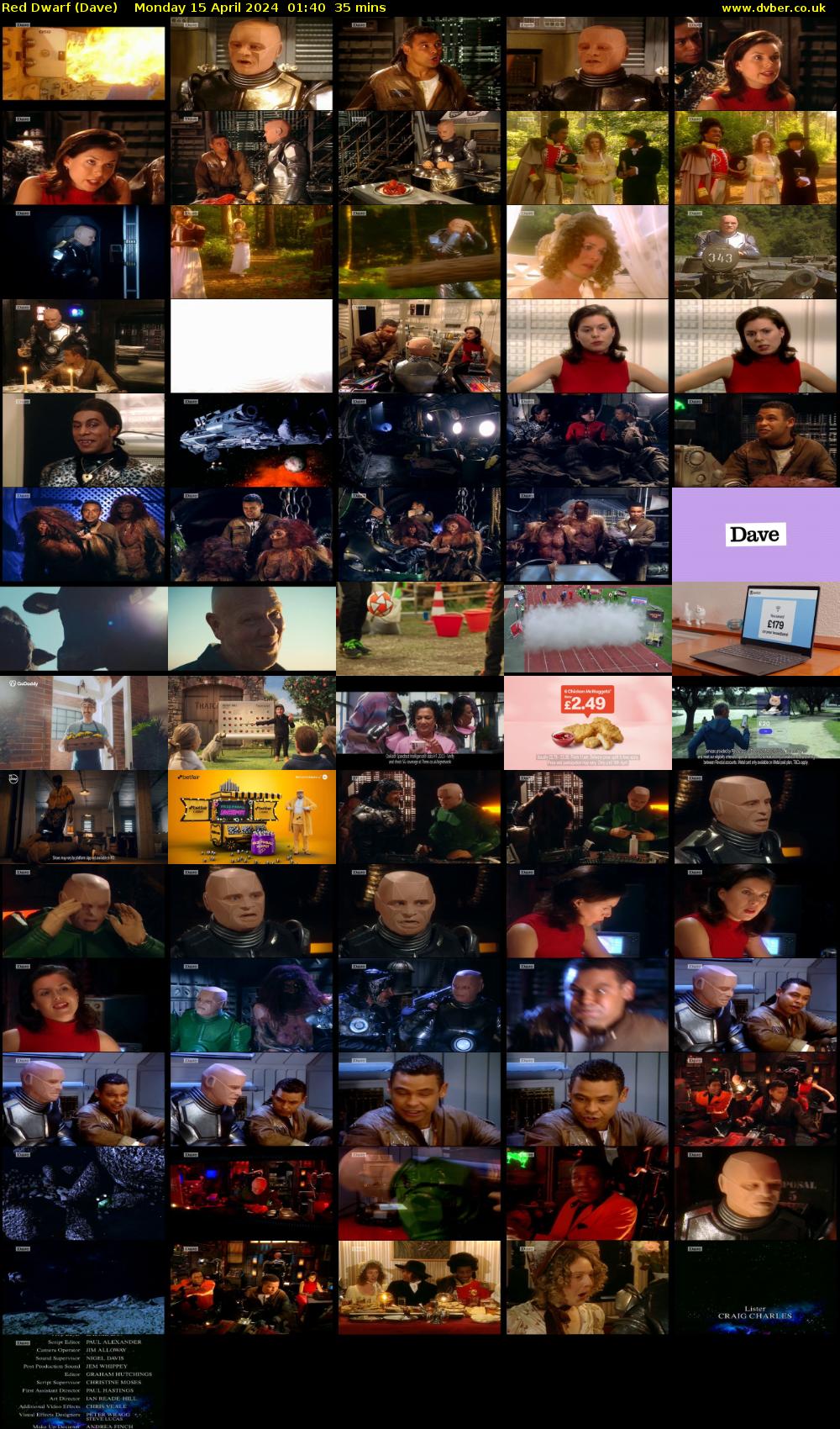 Red Dwarf (Dave) Monday 15 April 2024 01:40 - 02:15