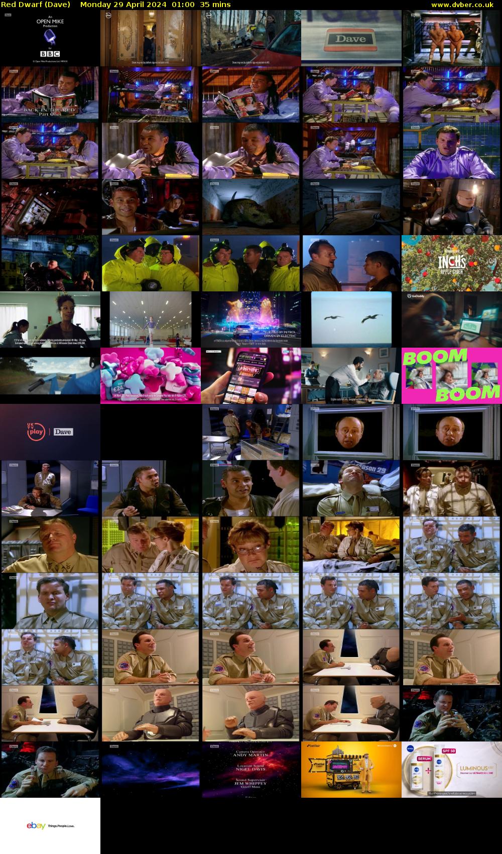 Red Dwarf (Dave) Monday 29 April 2024 01:00 - 01:35