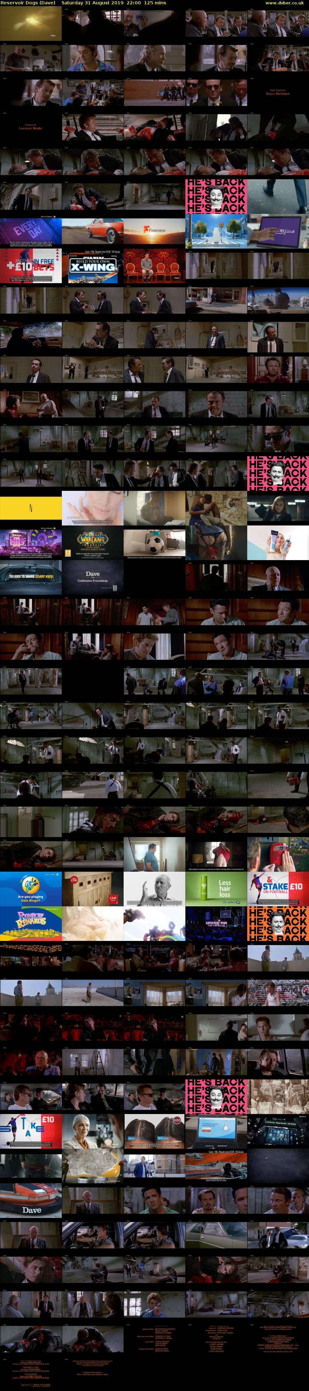 Reservoir Dogs (Dave) Saturday 31 August 2019 22:00 - 00:05