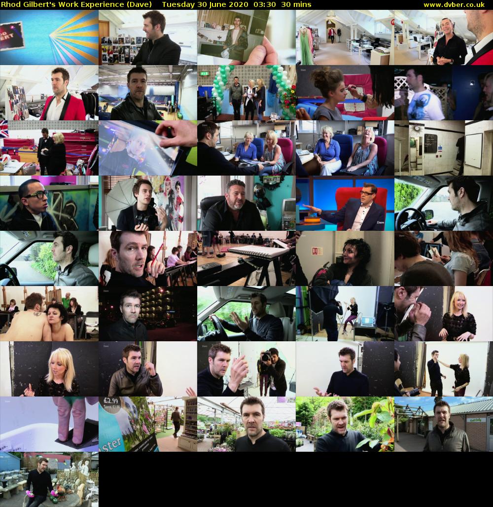 Rhod Gilbert's Work Experience (Dave) Tuesday 30 June 2020 03:30 - 04:00