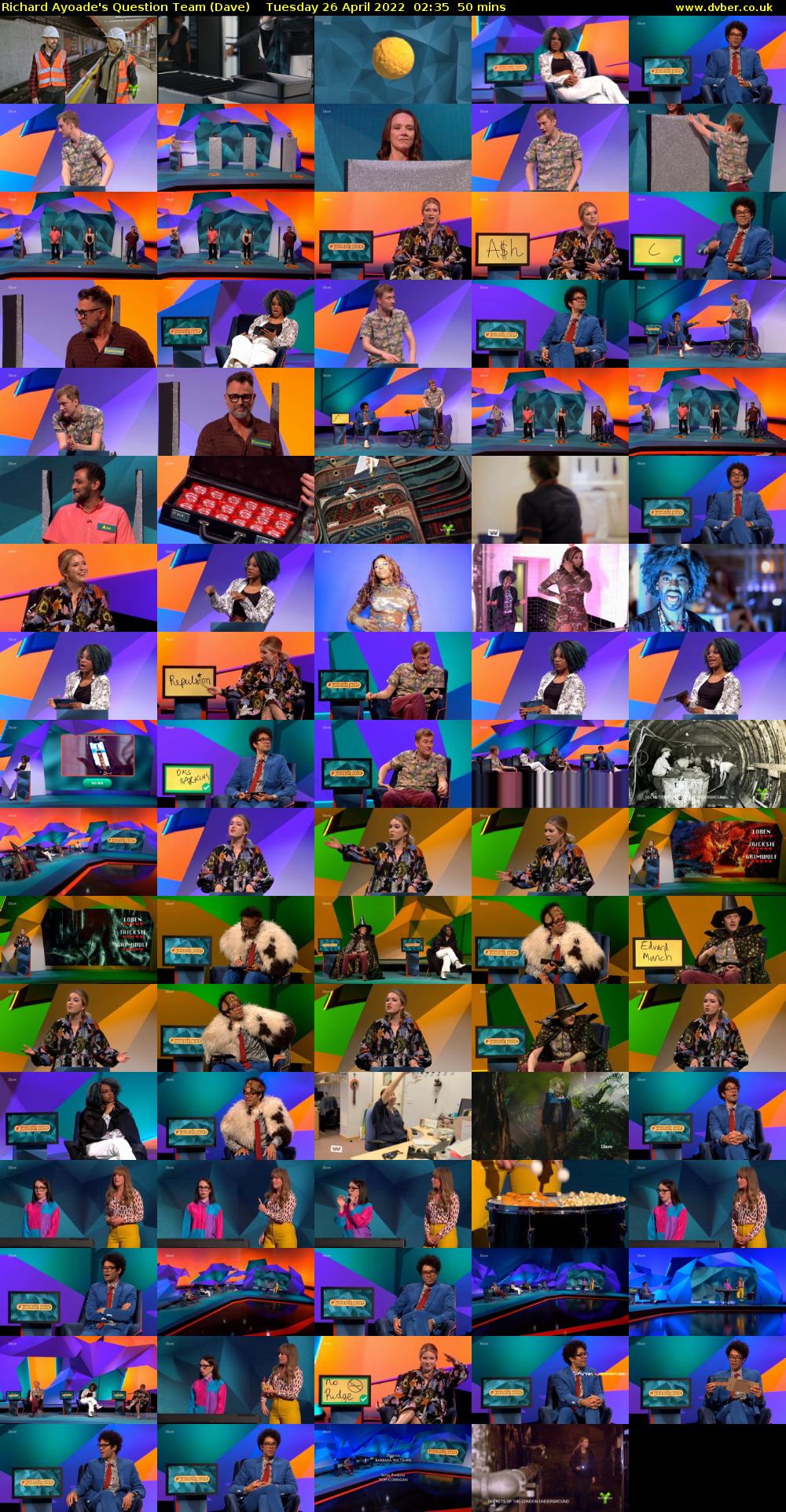 Richard Ayoade's Question Team (Dave) Tuesday 26 April 2022 02:35 - 03:25