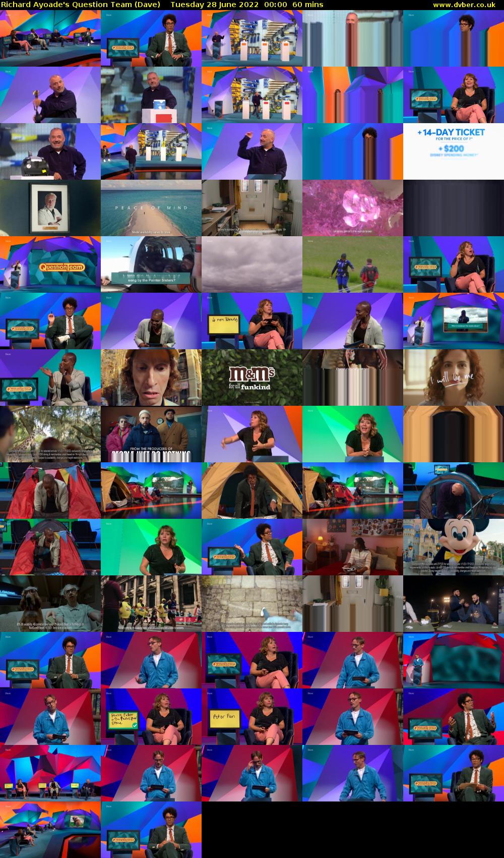 Richard Ayoade's Question Team (Dave) Tuesday 28 June 2022 00:00 - 01:00