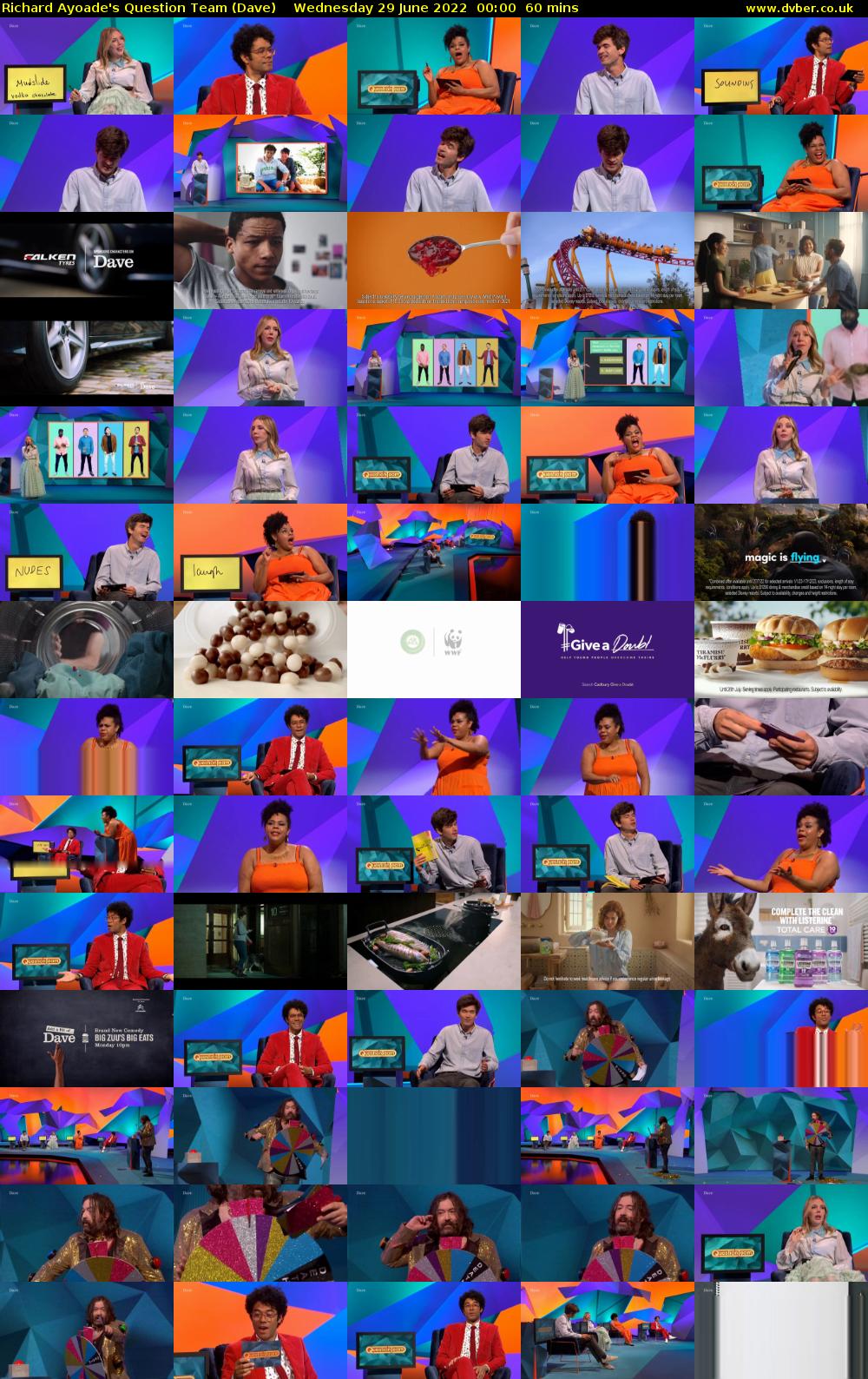 Richard Ayoade's Question Team (Dave) Wednesday 29 June 2022 00:00 - 01:00