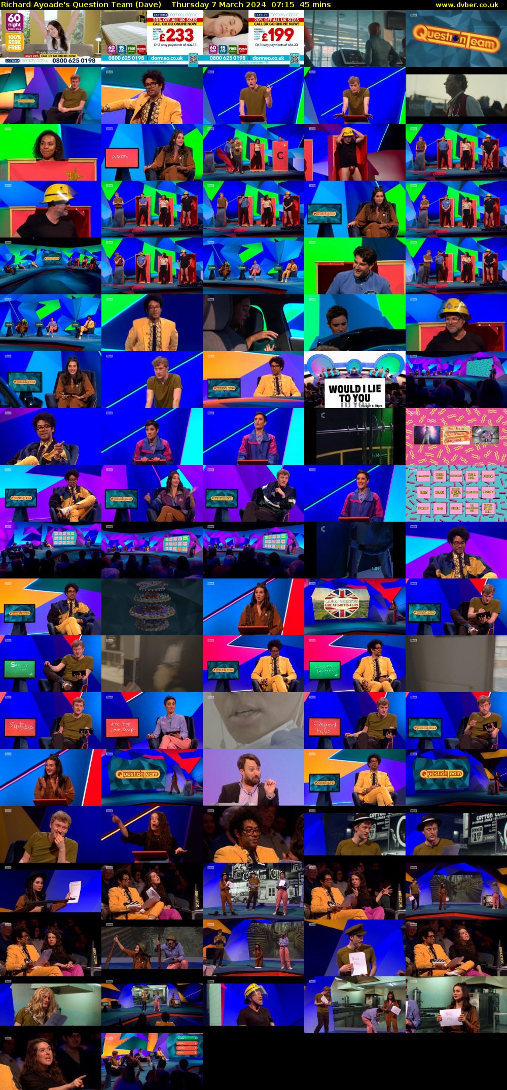 Richard Ayoade's Question Team (Dave) Thursday 7 March 2024 07:15 - 08:00