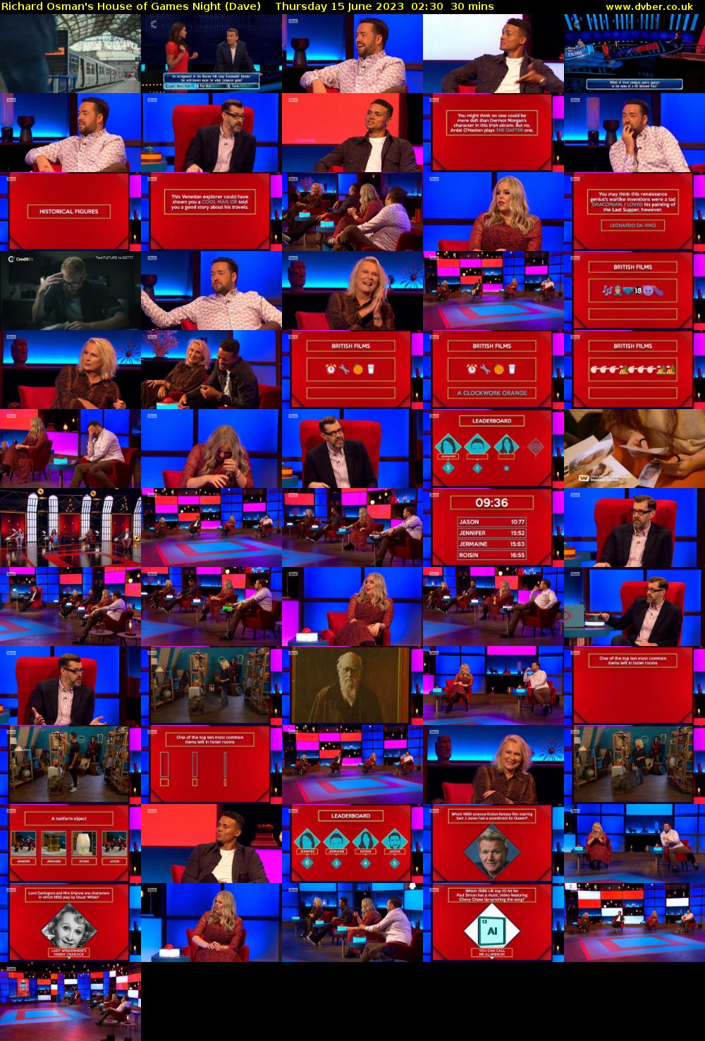 Richard Osman's House of Games Night (Dave) Thursday 15 June 2023 02:30 - 03:00