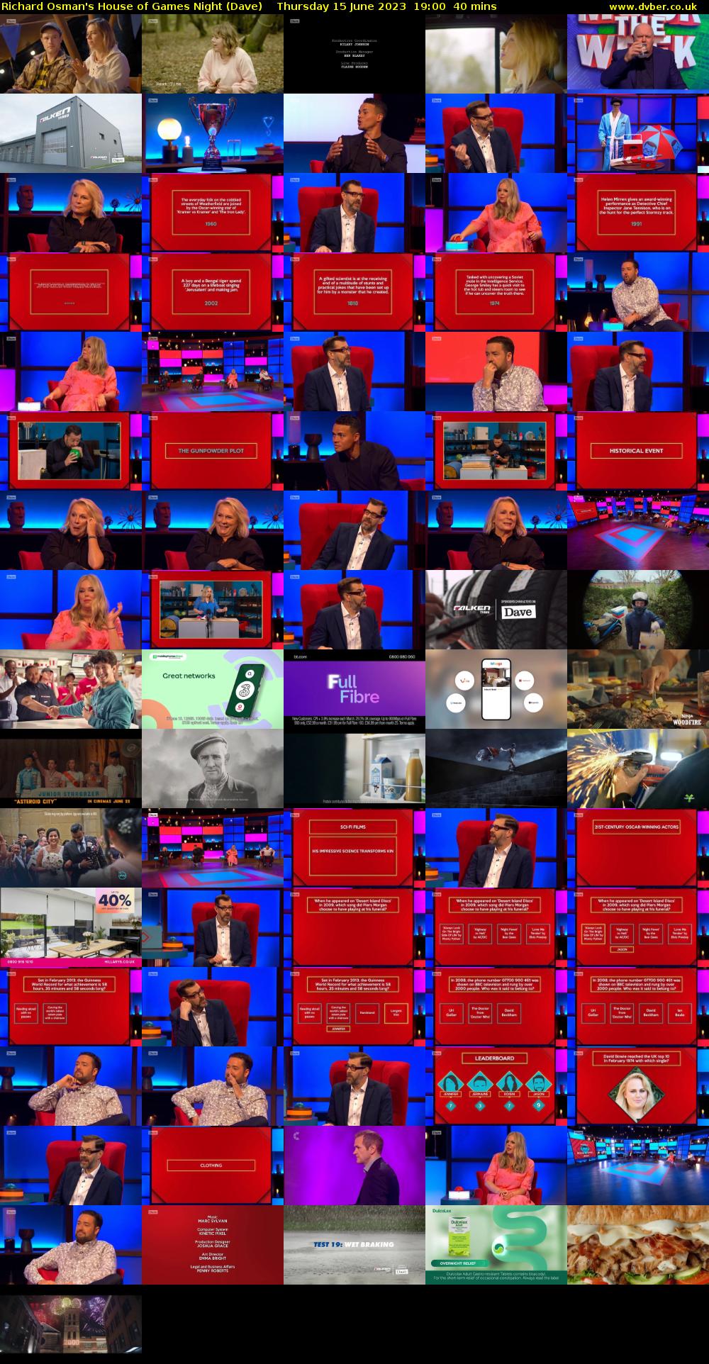 Richard Osman's House of Games Night (Dave) Thursday 15 June 2023 19:00 - 19:40