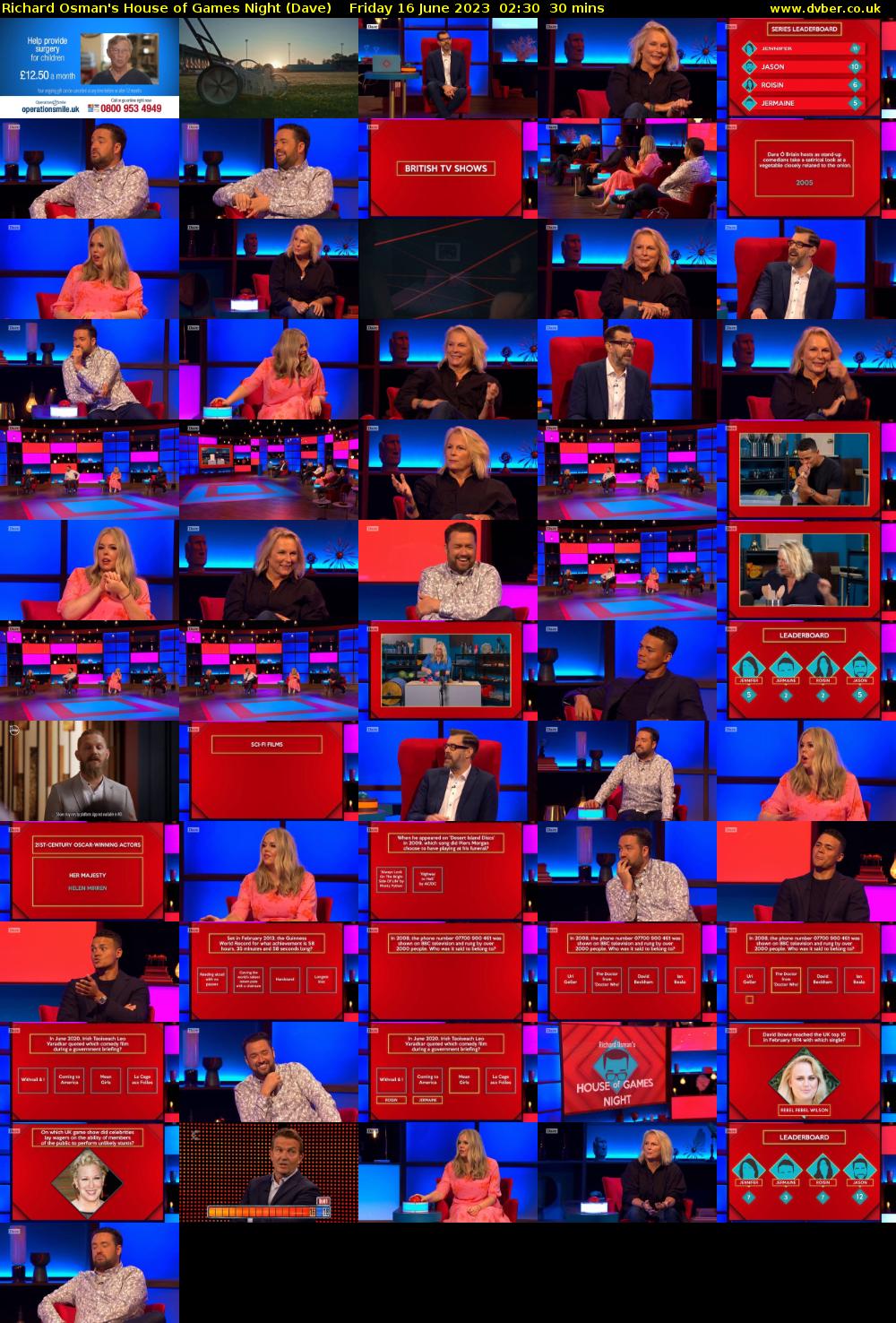 Richard Osman's House of Games Night (Dave) Friday 16 June 2023 02:30 - 03:00