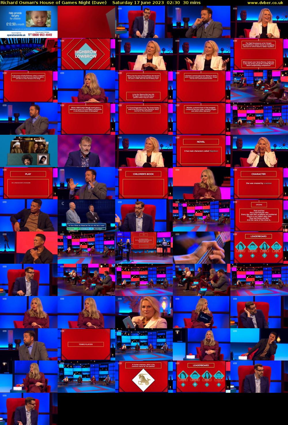 Richard Osman's House of Games Night (Dave) Saturday 17 June 2023 02:30 - 03:00