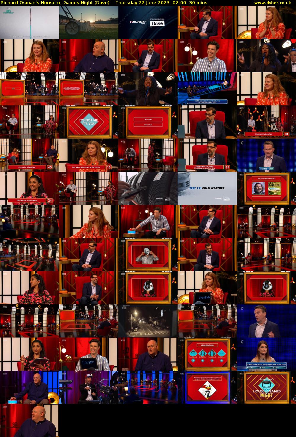 Richard Osman's House of Games Night (Dave) Thursday 22 June 2023 02:00 - 02:30