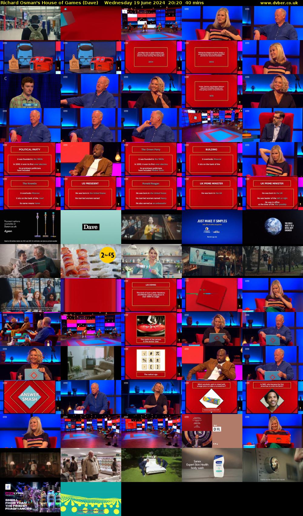 Richard Osman's House of Games (Dave) Wednesday 19 June 2024 20:20 - 21:00