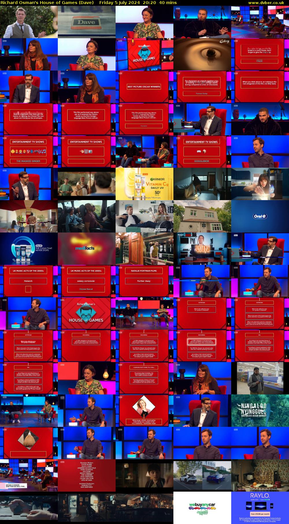 Richard Osman's House of Games (Dave) Friday 5 July 2024 20:20 - 21:00