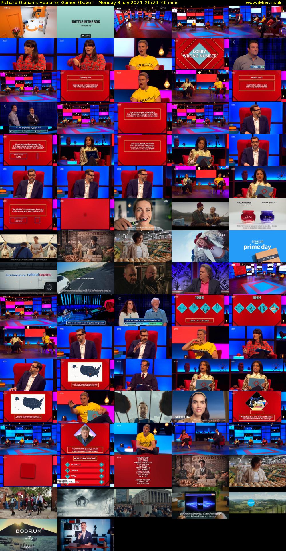 Richard Osman's House of Games (Dave) Monday 8 July 2024 20:20 - 21:00