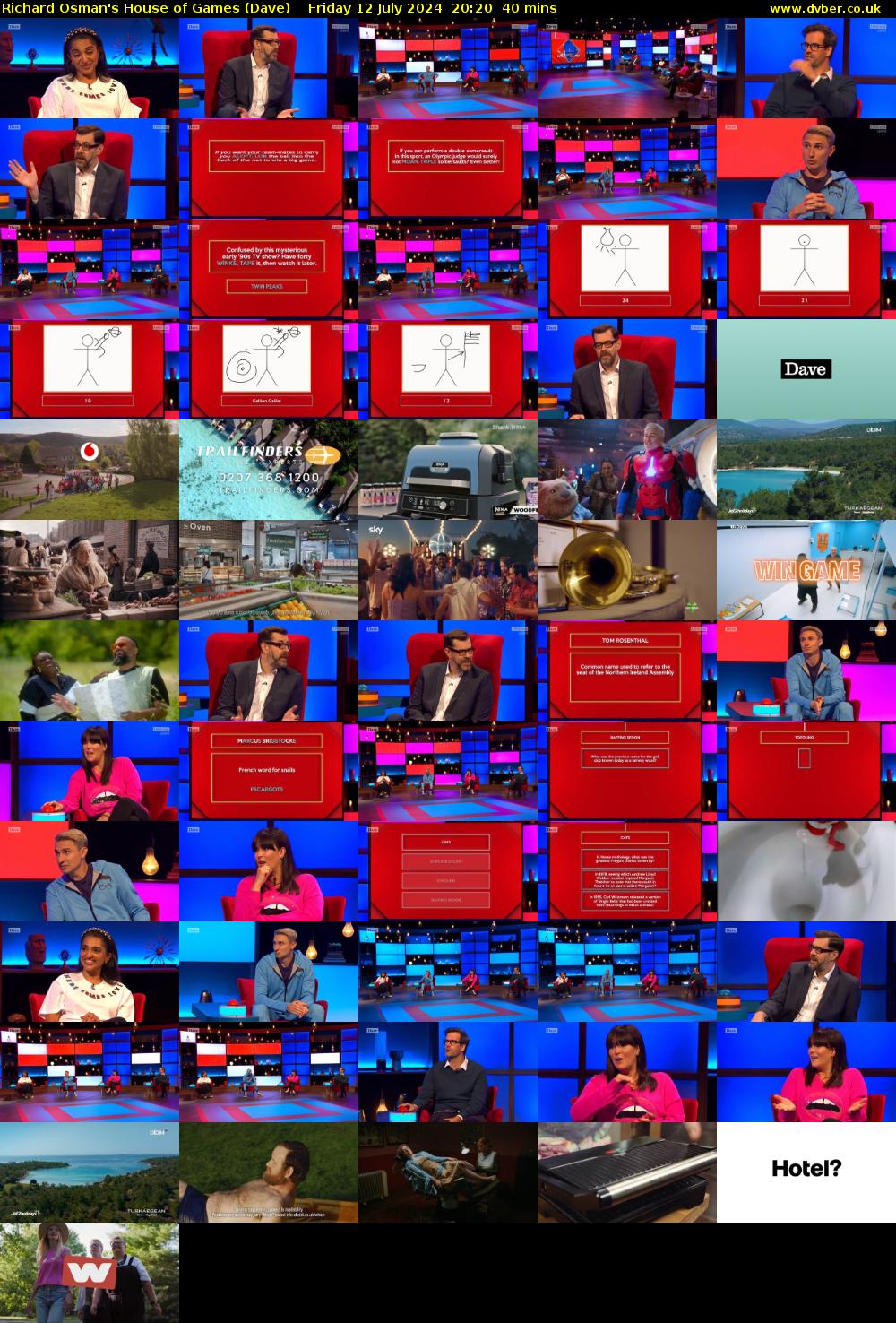 Richard Osman's House of Games (Dave) Friday 12 July 2024 20:20 - 21:00