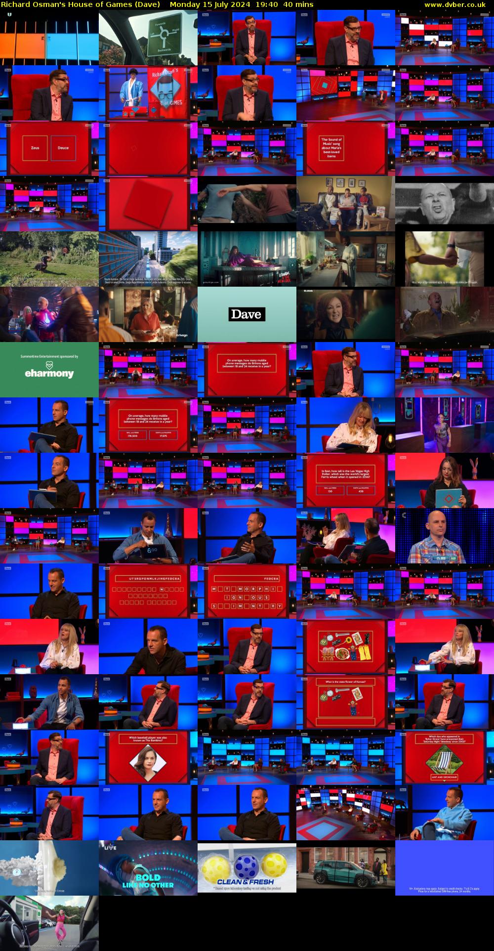 Richard Osman's House of Games (Dave) Monday 15 July 2024 19:40 - 20:20