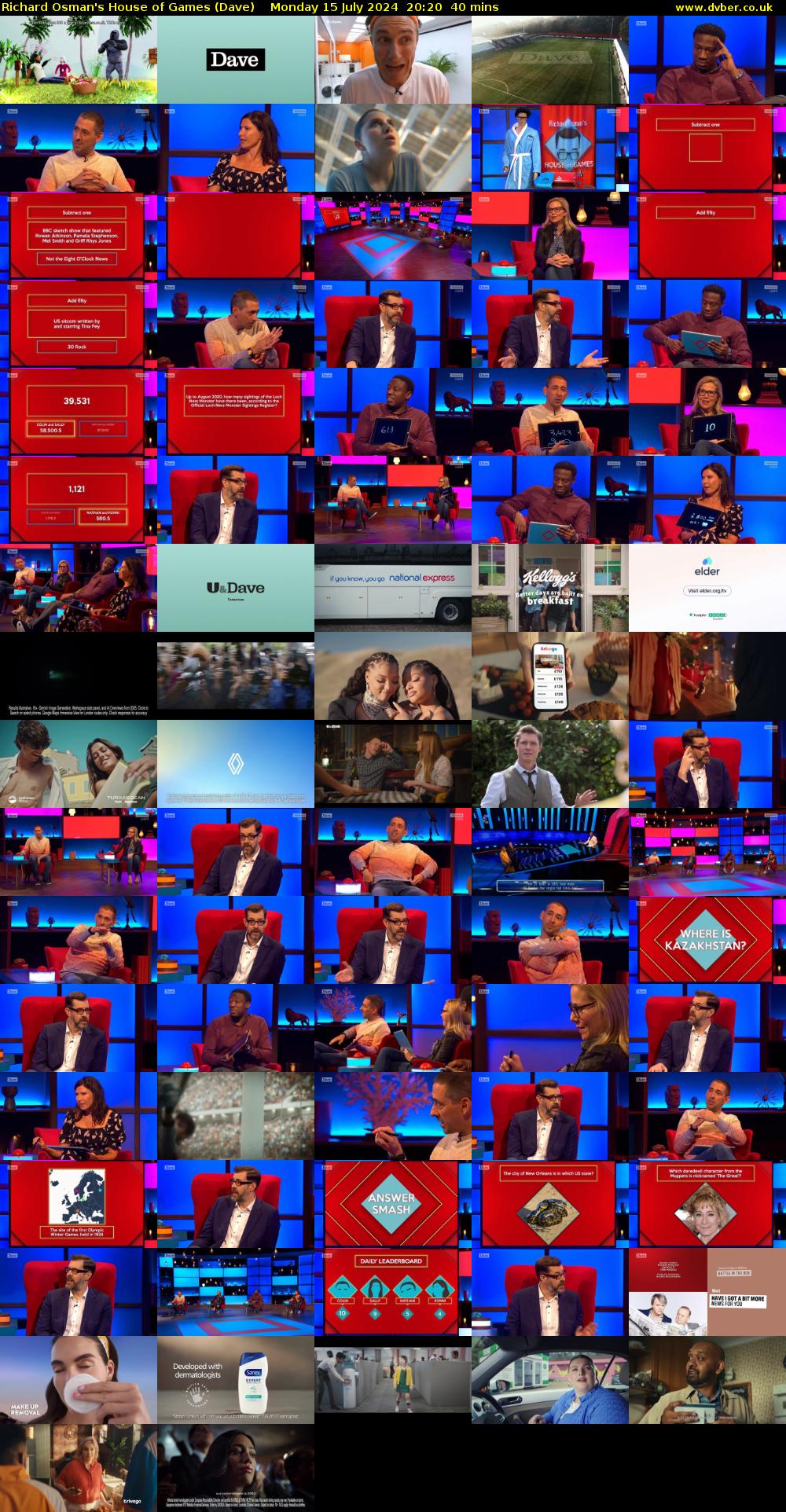 Richard Osman's House of Games (Dave) Monday 15 July 2024 20:20 - 21:00