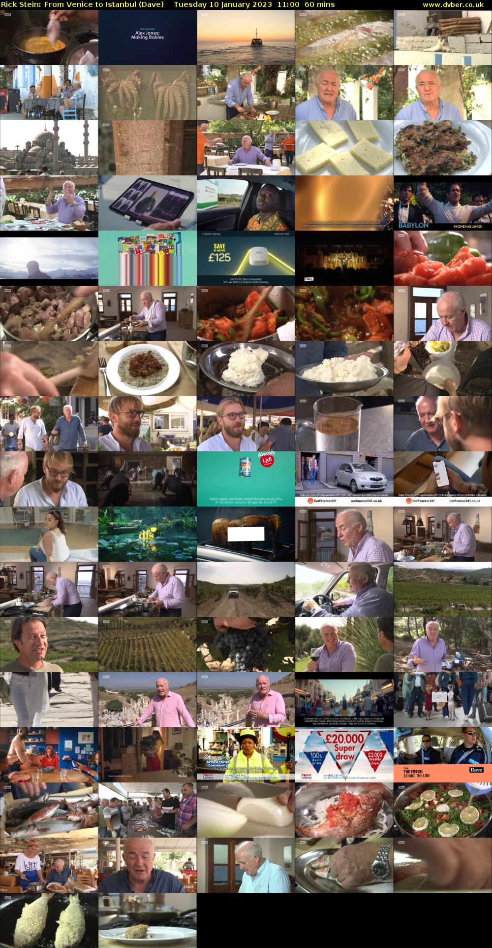 Rick Stein: From Venice to Istanbul (Dave) Tuesday 10 January 2023 11:00 - 12:00