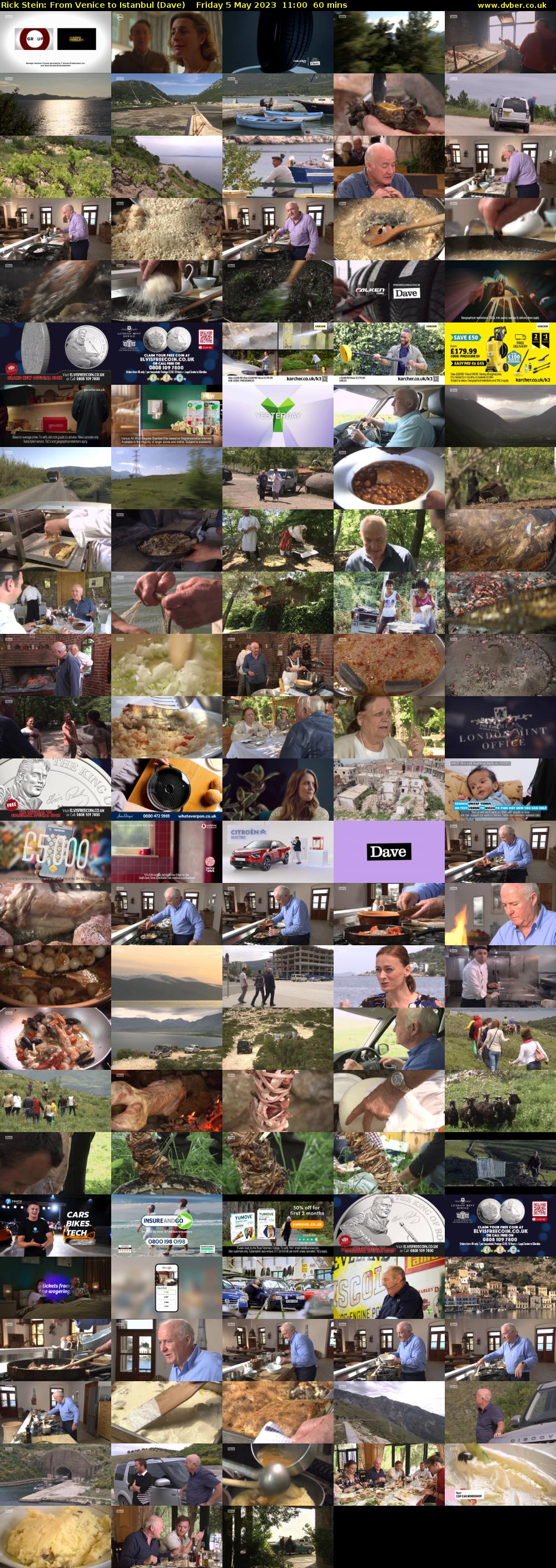 Rick Stein: From Venice to Istanbul (Dave) Friday 5 May 2023 11:00 - 12:00