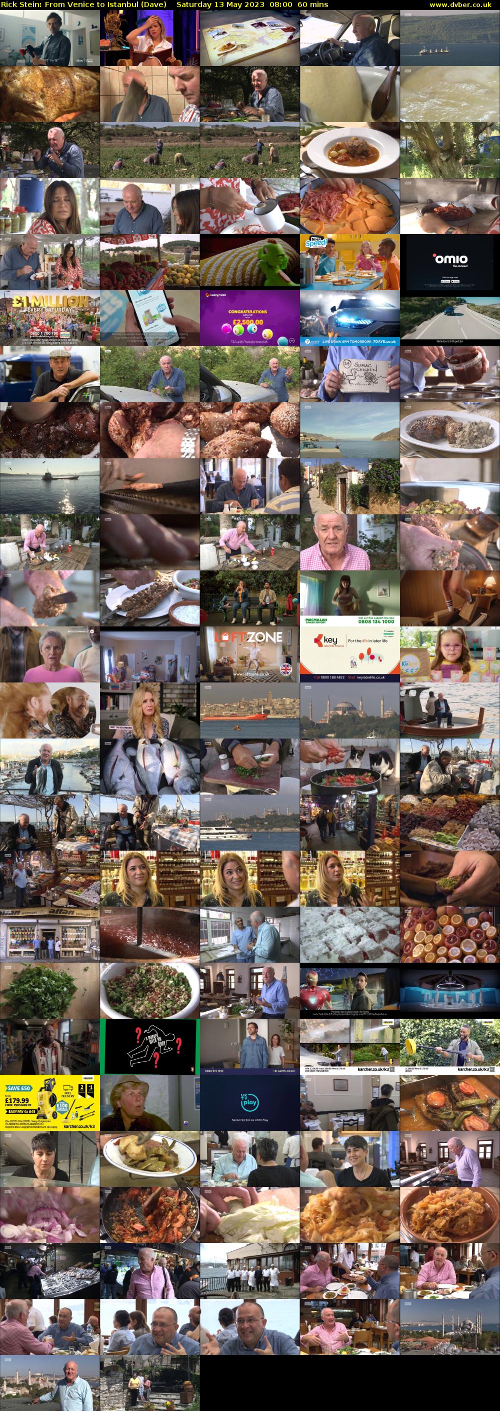 Rick Stein: From Venice to Istanbul (Dave) Saturday 13 May 2023 08:00 - 09:00