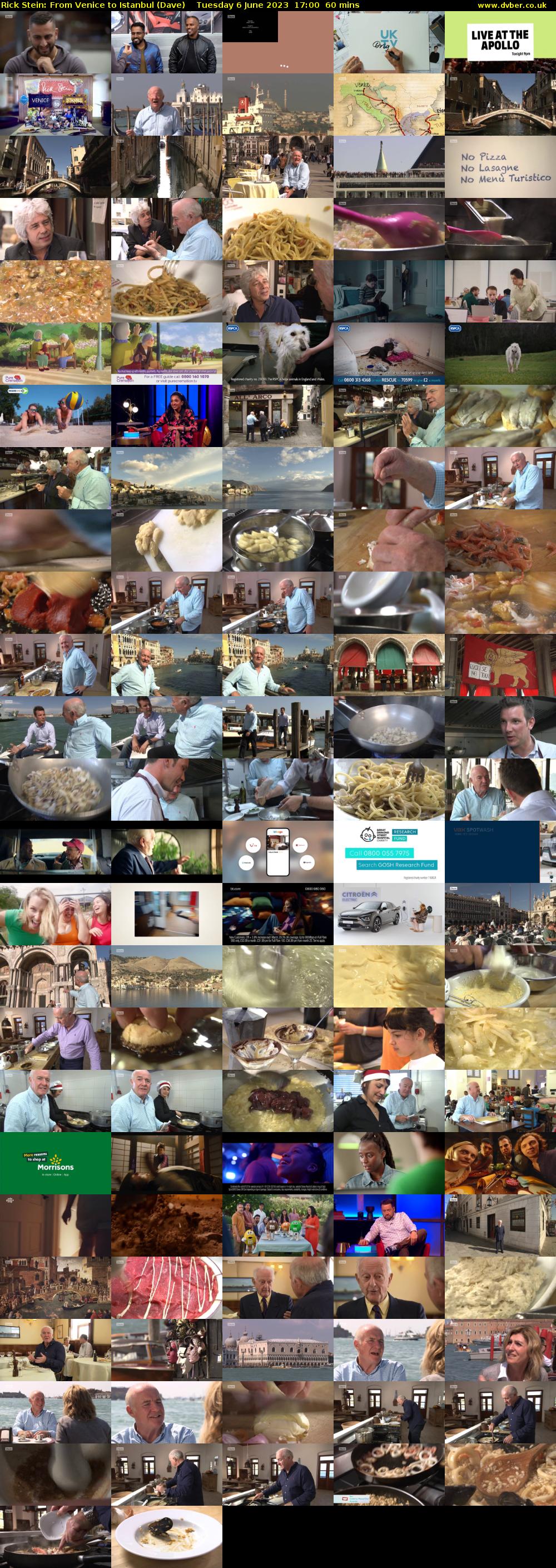 Rick Stein: From Venice to Istanbul (Dave) Tuesday 6 June 2023 17:00 - 18:00