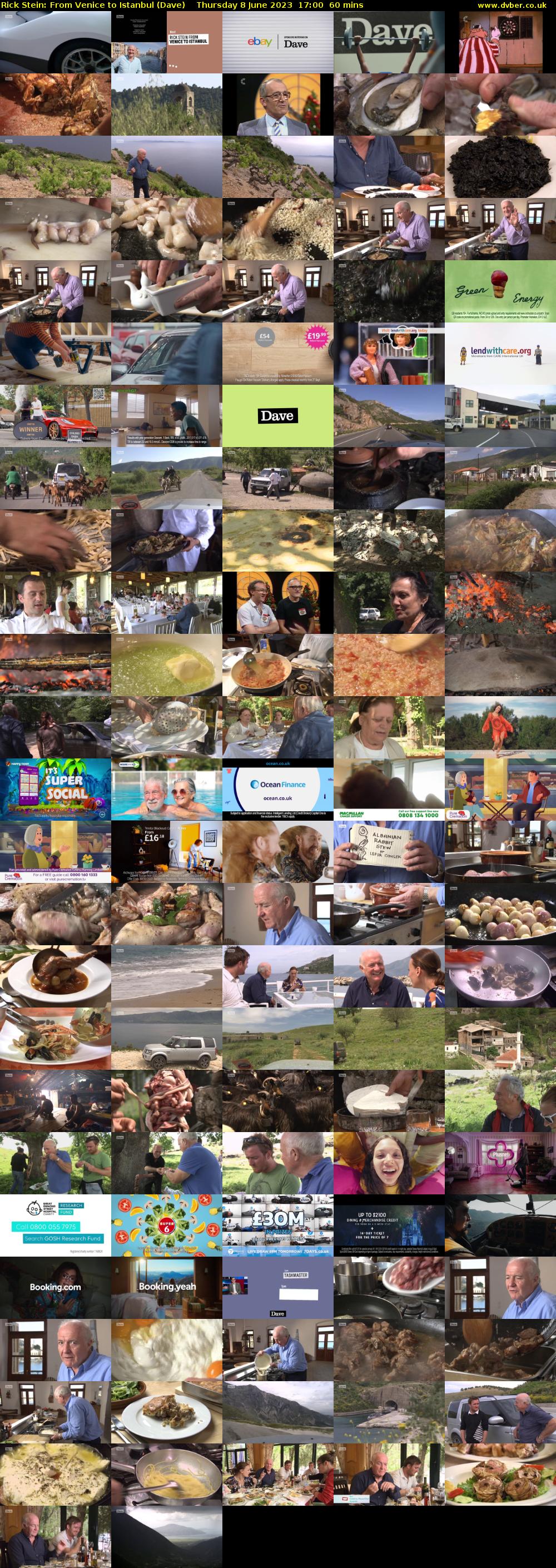 Rick Stein: From Venice to Istanbul (Dave) Thursday 8 June 2023 17:00 - 18:00