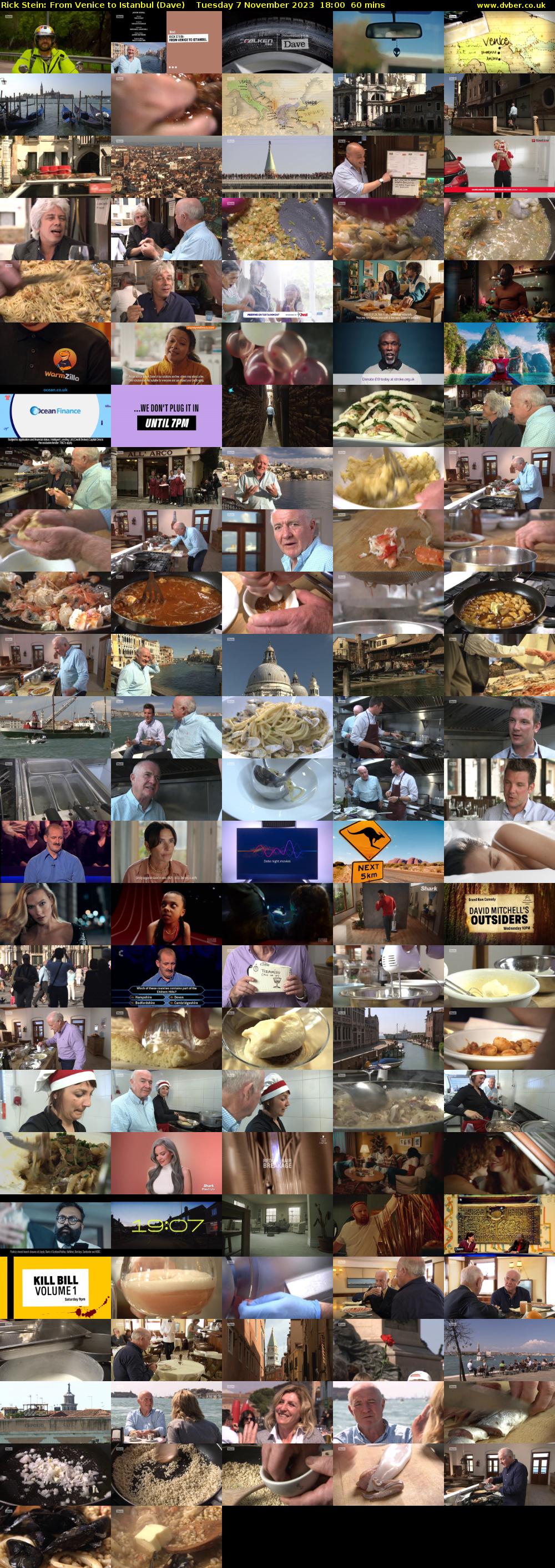 Rick Stein: From Venice to Istanbul (Dave) Tuesday 7 November 2023 18:00 - 19:00