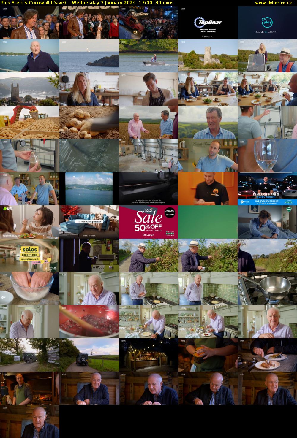 Rick Stein's Cornwall (Dave) Wednesday 3 January 2024 17:00 - 17:30