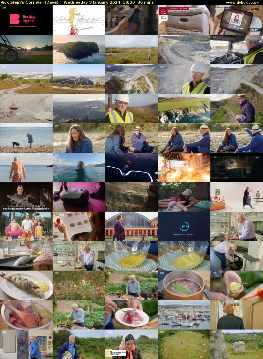 Rick Stein's Cornwall (Dave) Wednesday 3 January 2024 18:30 - 19:00