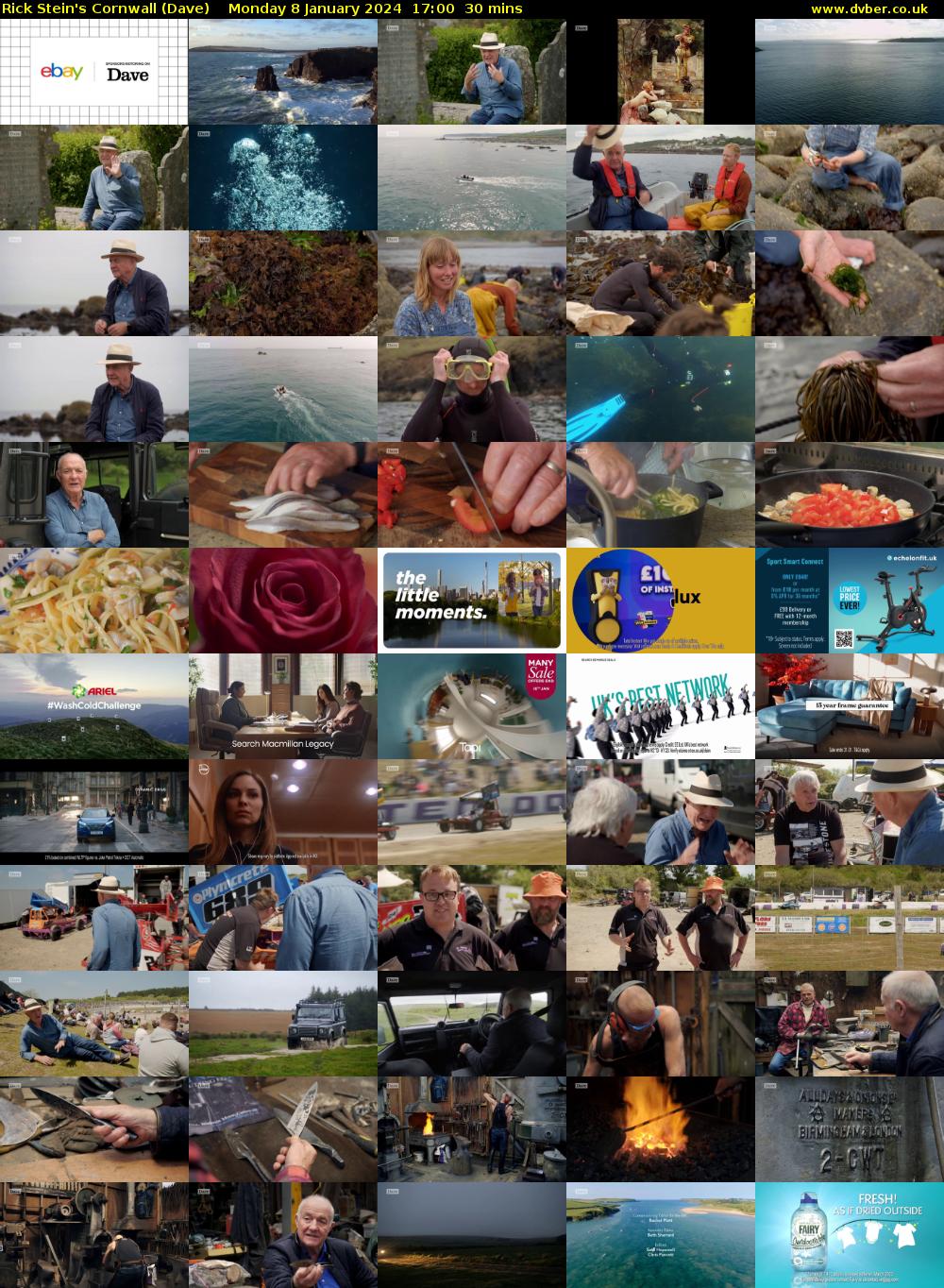 Rick Stein's Cornwall (Dave) Monday 8 January 2024 17:00 - 17:30