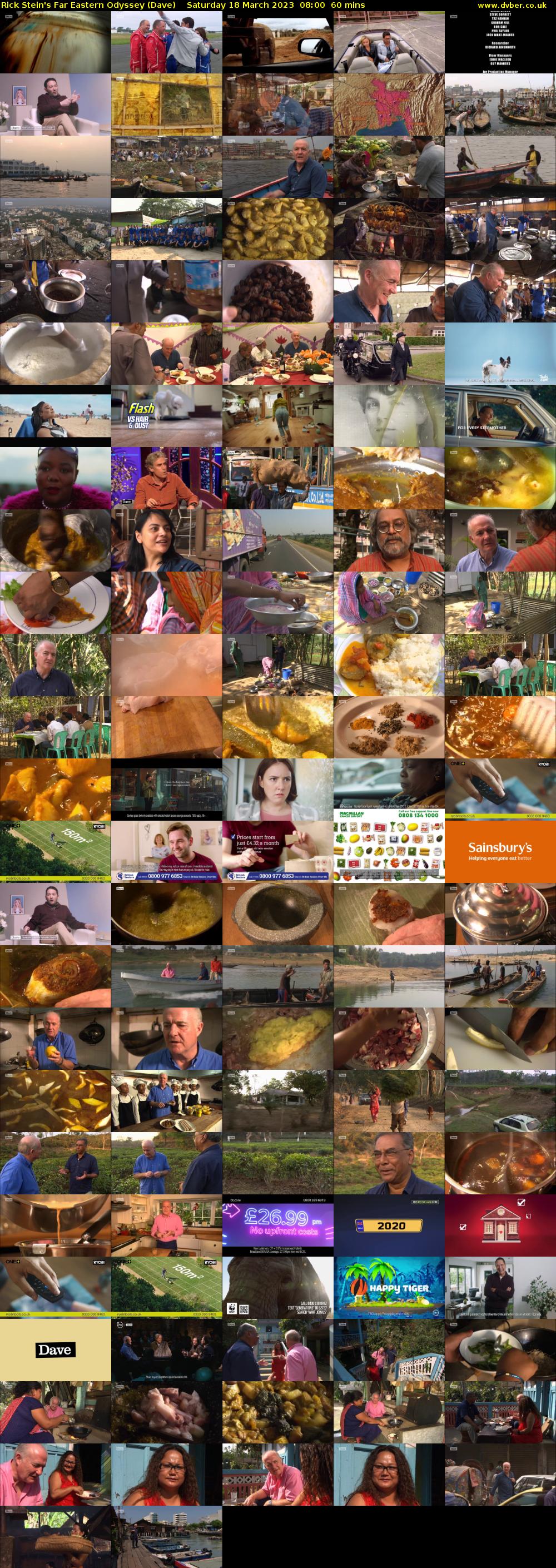Rick Stein's Far Eastern Odyssey (Dave) Saturday 18 March 2023 08:00 - 09:00