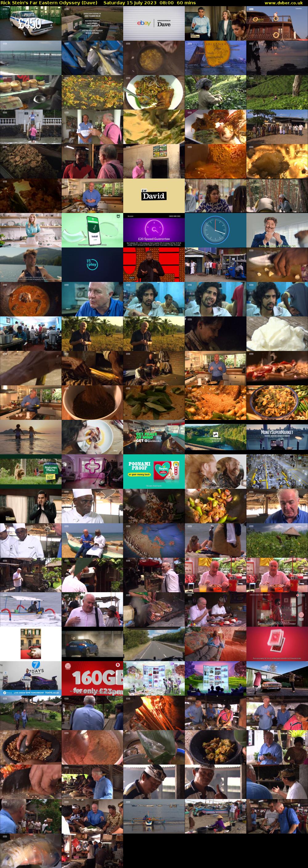 Rick Stein's Far Eastern Odyssey (Dave) Saturday 15 July 2023 08:00 - 09:00