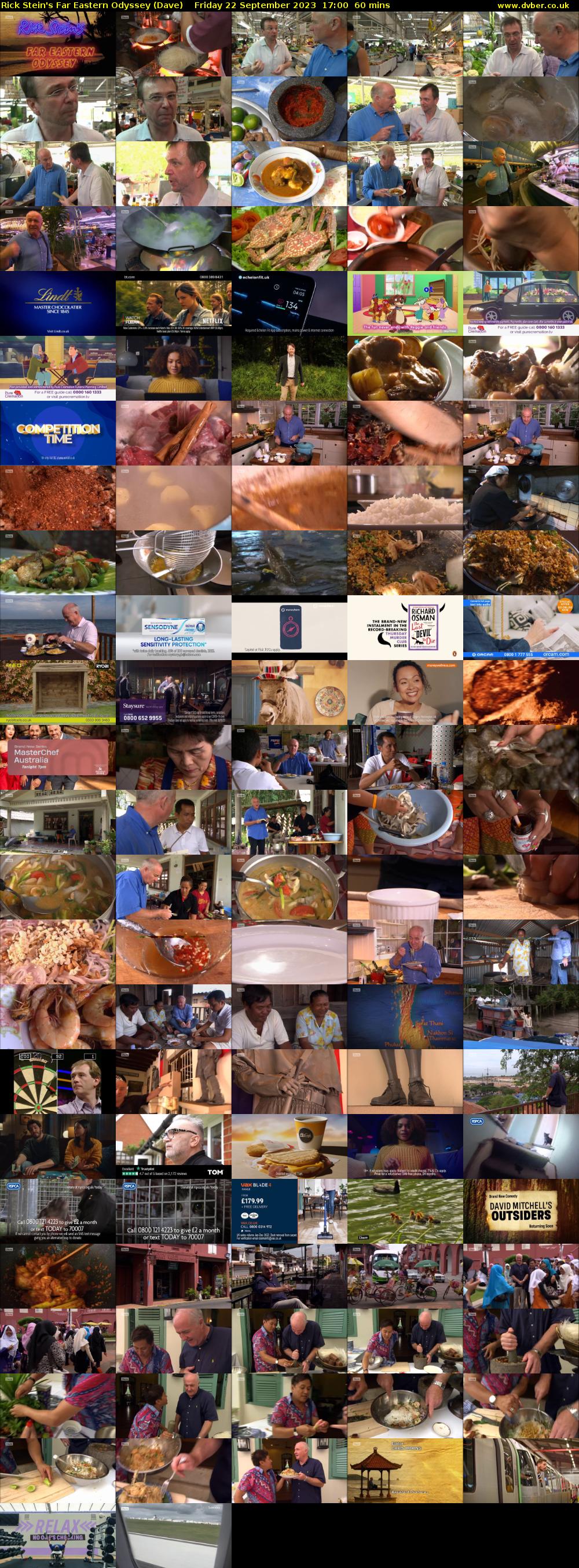 Rick Stein's Far Eastern Odyssey (Dave) Friday 22 September 2023 17:00 - 18:00