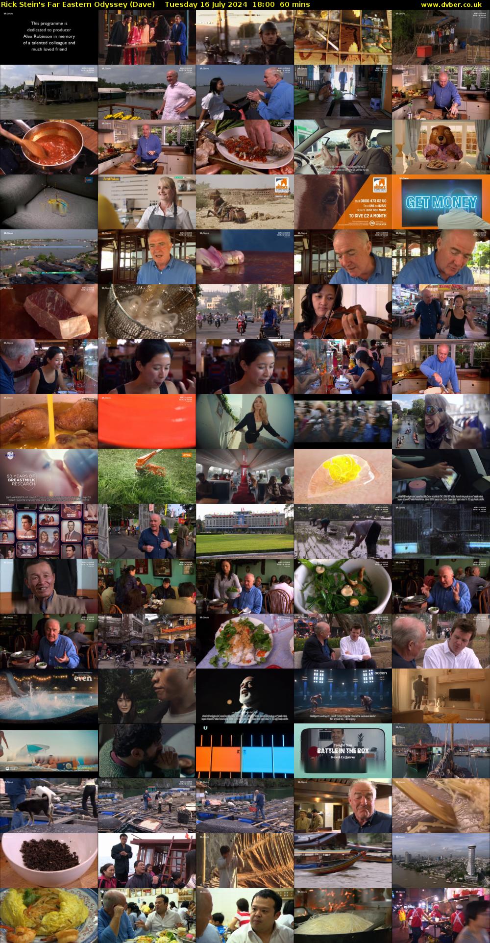 Rick Stein's Far Eastern Odyssey (Dave) Tuesday 16 July 2024 18:00 - 19:00
