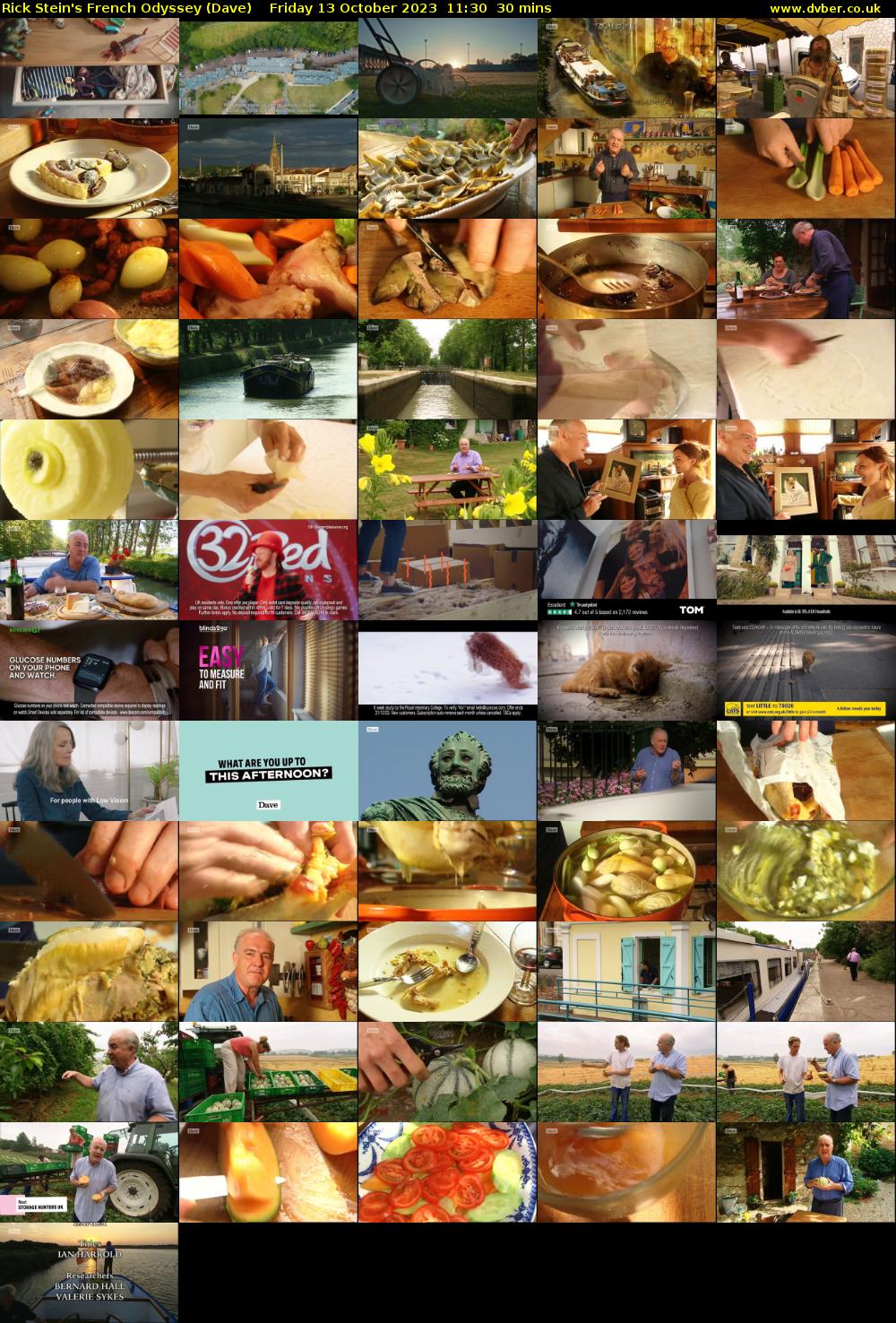 Rick Stein's French Odyssey (Dave) Friday 13 October 2023 11:30 - 12:00