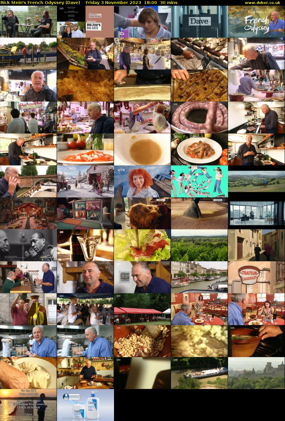 Rick Stein's French Odyssey (Dave) Friday 3 November 2023 18:00 - 18:30