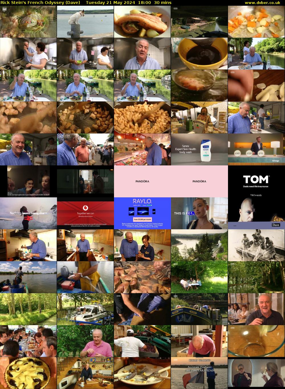 Rick Stein's French Odyssey (Dave) Tuesday 21 May 2024 18:00 - 18:30