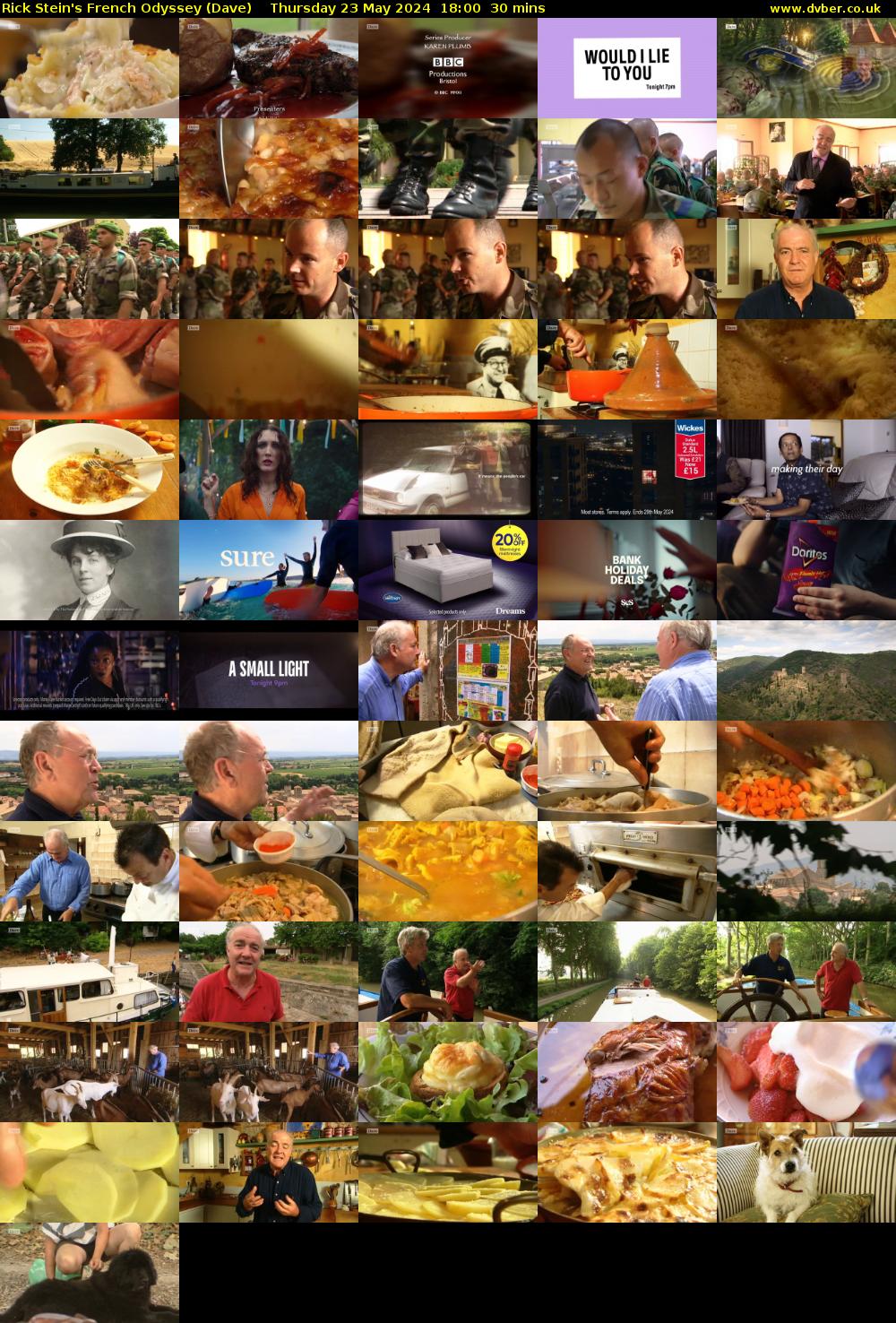Rick Stein's French Odyssey (Dave) Thursday 23 May 2024 18:00 - 18:30