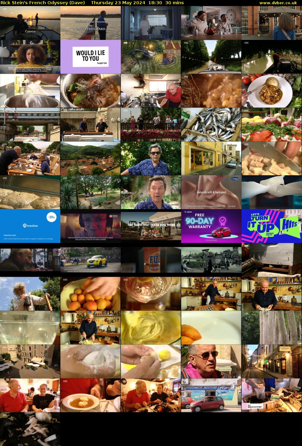 Rick Stein's French Odyssey (Dave) Thursday 23 May 2024 18:30 - 19:00