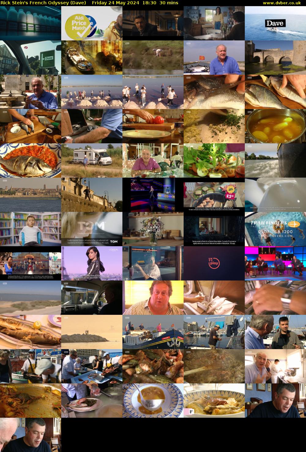 Rick Stein's French Odyssey (Dave) Friday 24 May 2024 18:30 - 19:00