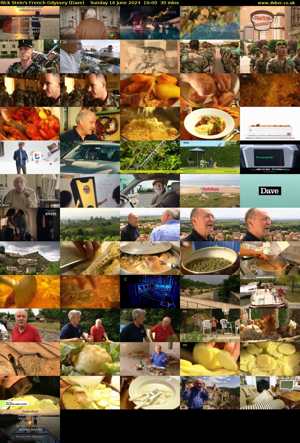 Rick Stein's French Odyssey (Dave) Sunday 16 June 2024 16:00 - 16:30