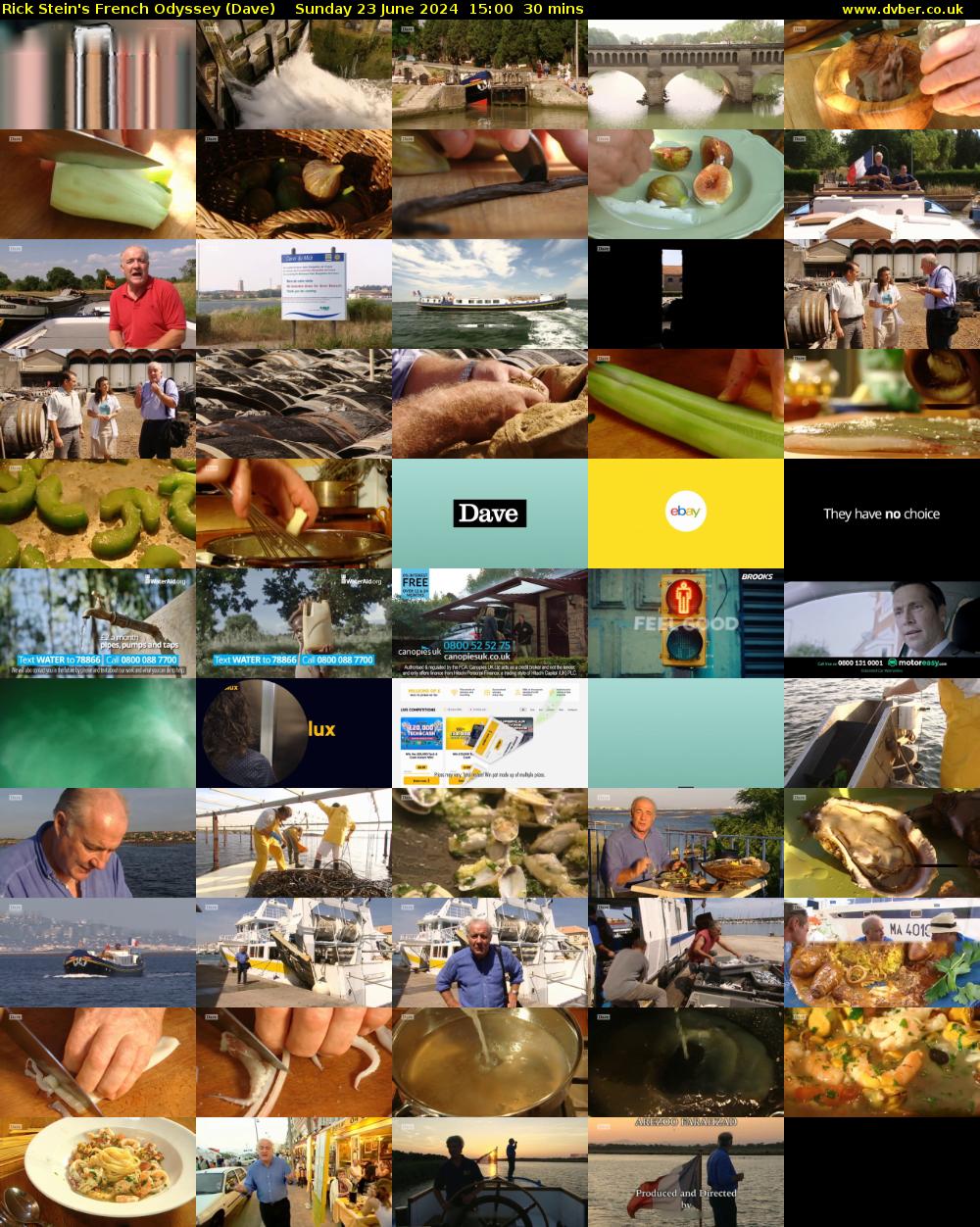 Rick Stein's French Odyssey (Dave) Sunday 23 June 2024 15:00 - 15:30