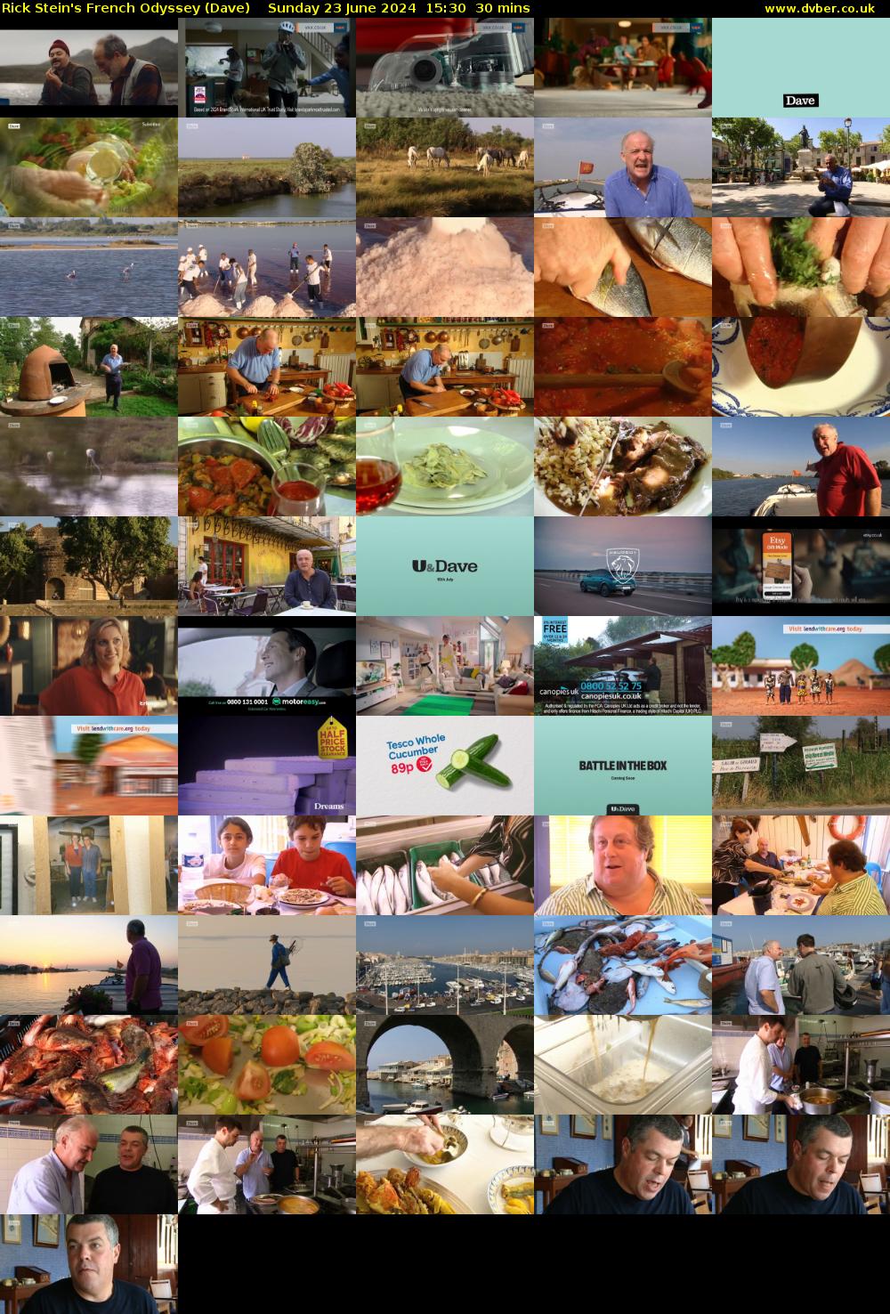 Rick Stein's French Odyssey (Dave) Sunday 23 June 2024 15:30 - 16:00