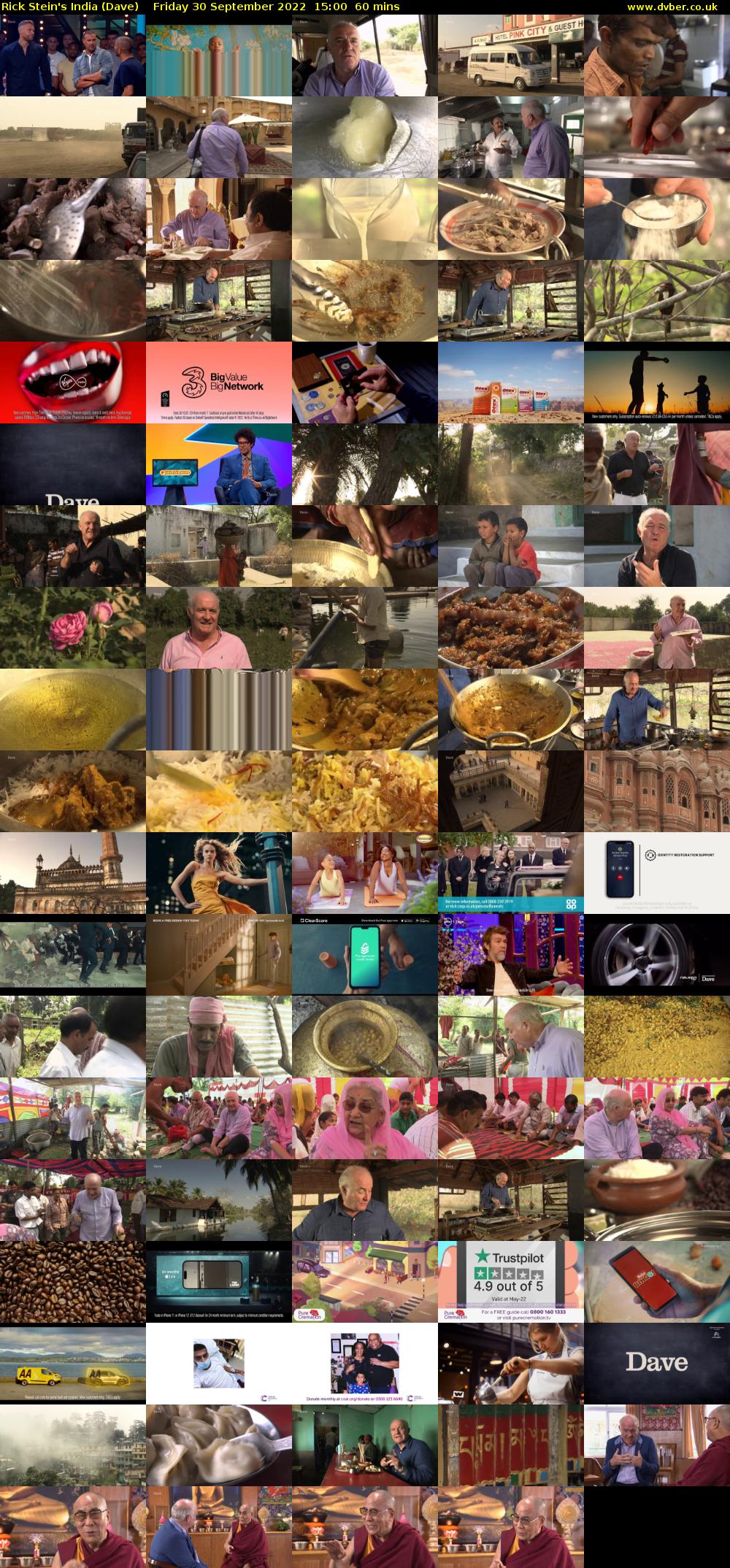 Rick Stein's India (Dave) Friday 30 September 2022 15:00 - 16:00