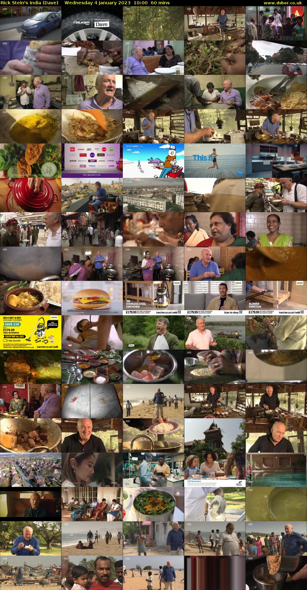 Rick Stein's India (Dave) Wednesday 4 January 2023 10:00 - 11:00