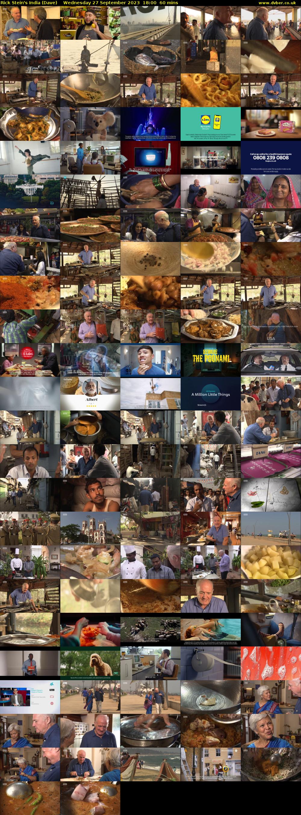 Rick Stein's India (Dave) Wednesday 27 September 2023 18:00 - 19:00