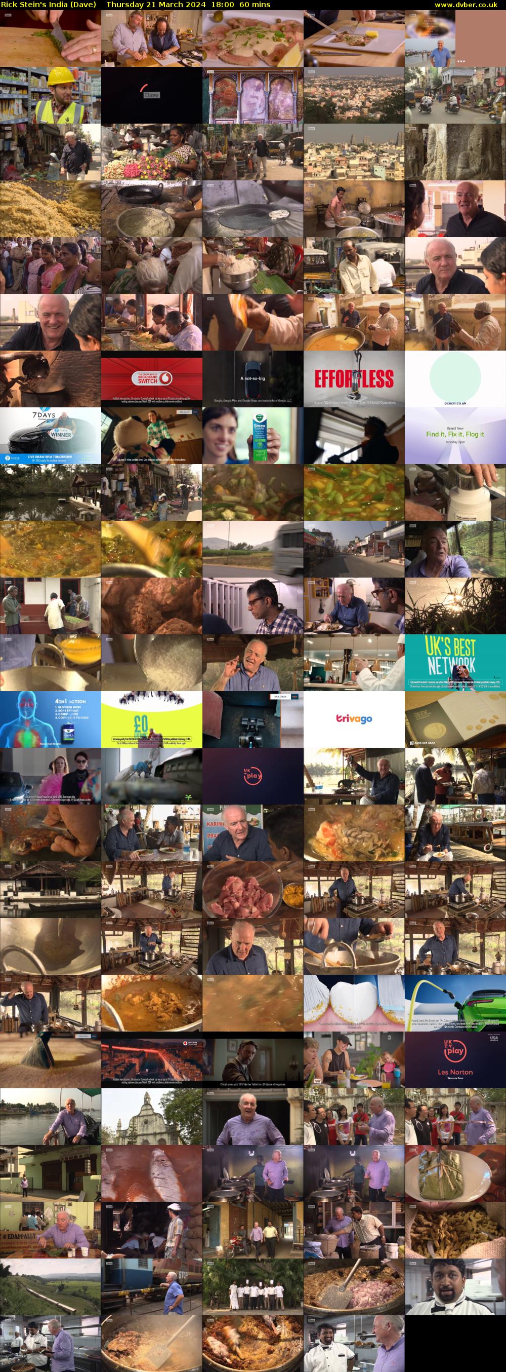 Rick Stein's India (Dave) Thursday 21 March 2024 18:00 - 19:00