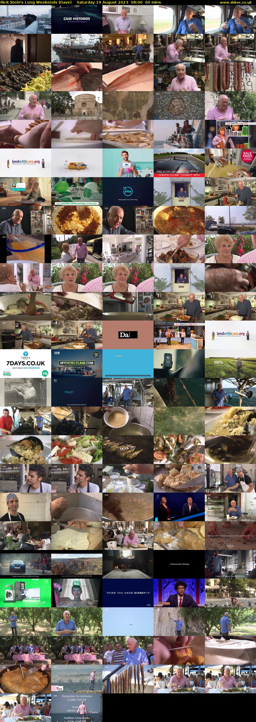 Rick Stein's Long Weekends (Dave) Saturday 19 August 2023 08:00 - 09:00