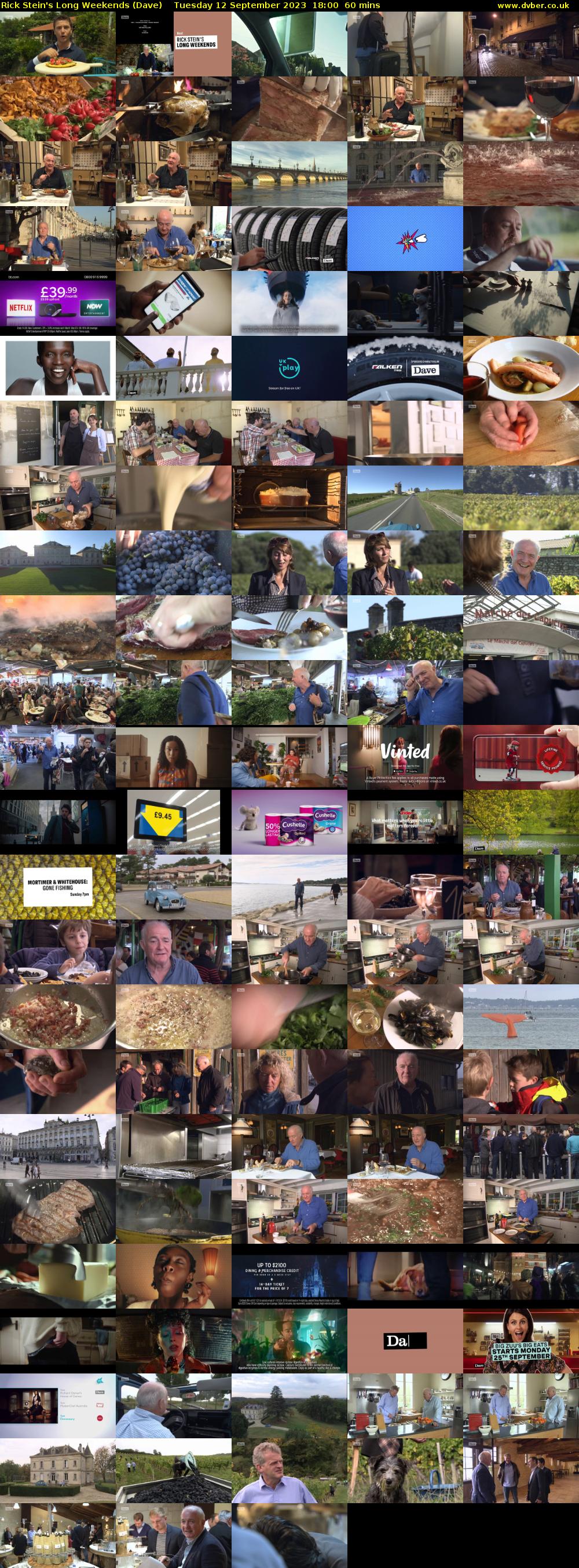Rick Stein's Long Weekends (Dave) Tuesday 12 September 2023 18:00 - 19:00