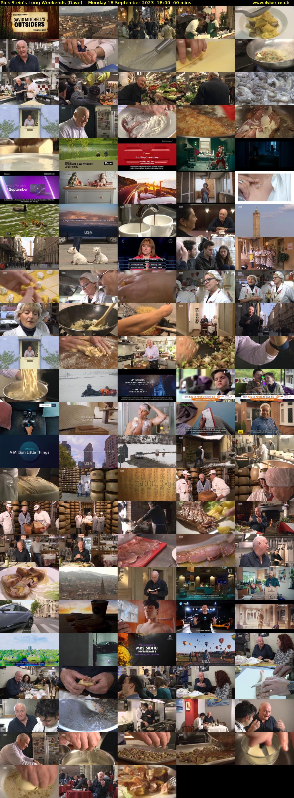 Rick Stein's Long Weekends (Dave) Monday 18 September 2023 18:00 - 19:00