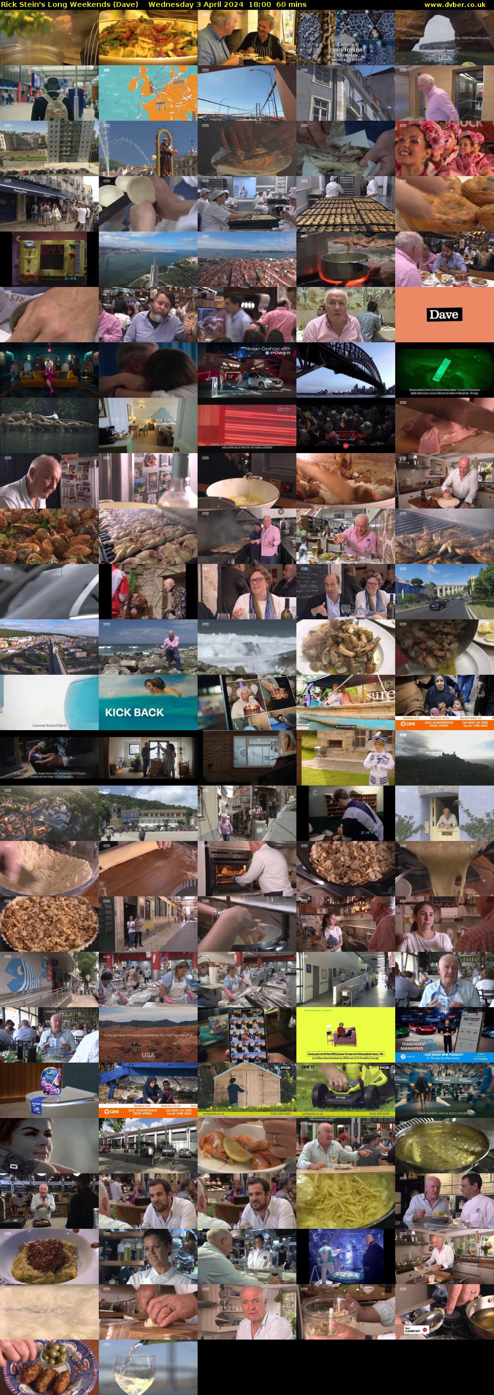 Rick Stein's Long Weekends (Dave) Wednesday 3 April 2024 18:00 - 19:00