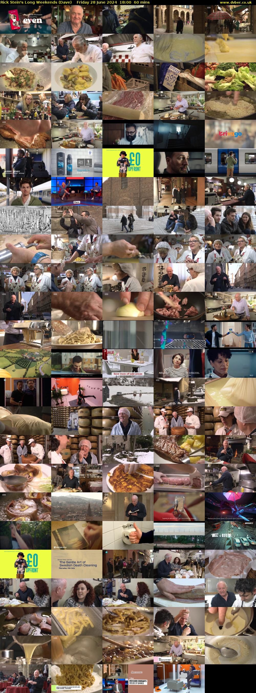 Rick Stein's Long Weekends (Dave) Friday 28 June 2024 18:00 - 19:00